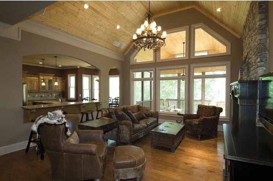 Interior - Family Room 2 for Country House Plan #54-367 - 3 bed, 2.5 bath