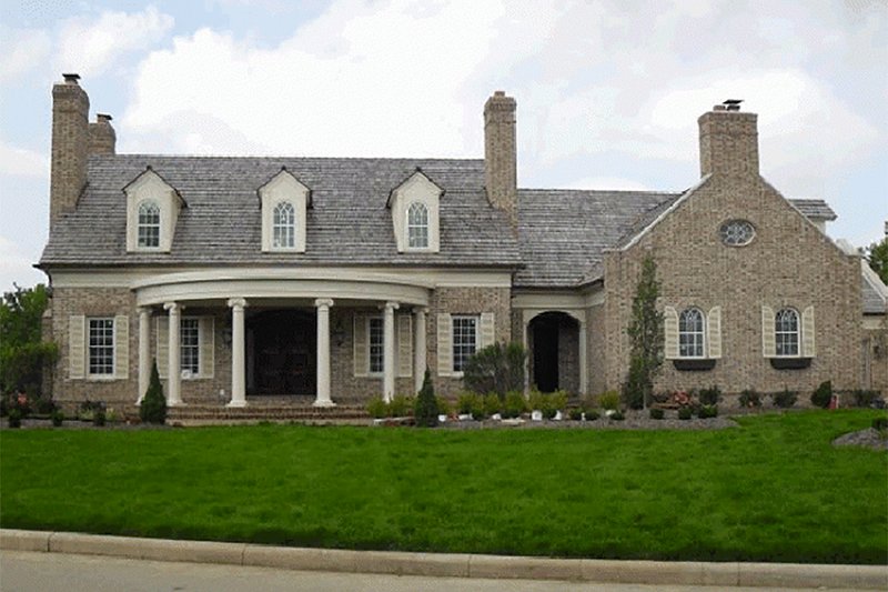 Home Plan - Exterior - Front Elevation 3 for Classical House Plan #137-127 - 4 bed, 3 bath
