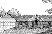 Colonial Style House Plan - 4 Beds 2 Baths 1599 Sq/Ft Plan #11-238 