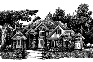 Exterior - Front Elevation 3 for Country House Plan #927-286 - 4 bed, 4.5 bath