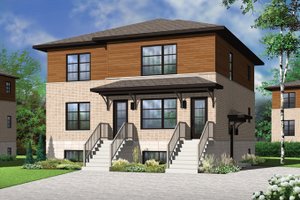 Contemporary Exterior - Front Elevation Plan #23-2595