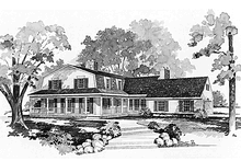 Architectural House Design - Colonial Exterior - Front Elevation Plan #72-773
