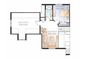 Floor Plan - Upper Floor for Traditional House Plan #23-2546 - 2 bed, 2.5 bath
