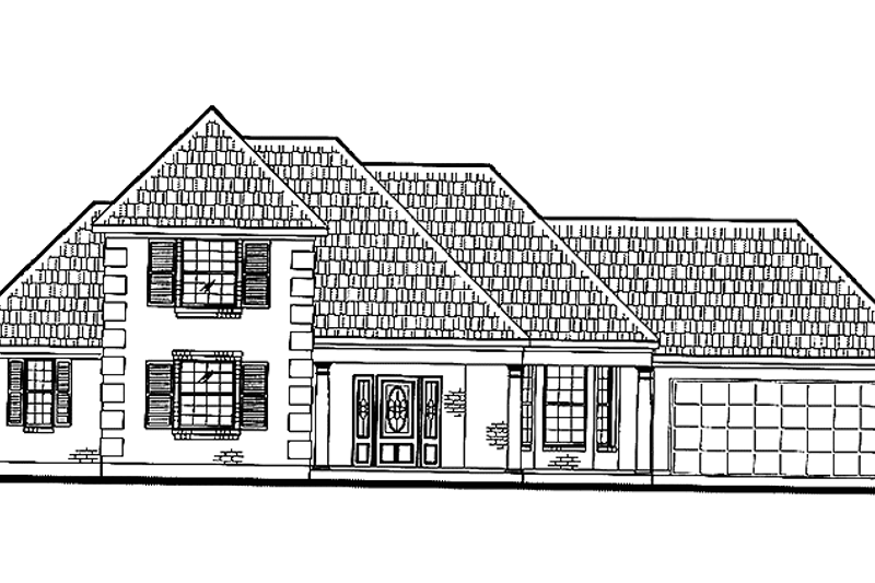 Home Plan - Country Exterior - Front Elevation Plan #968-31