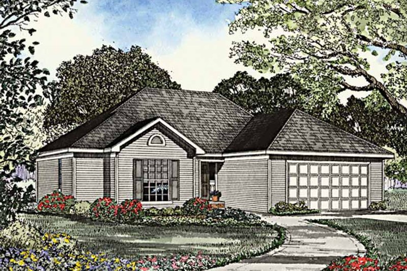 Dream House Plan - Ranch Exterior - Front Elevation Plan #17-3134