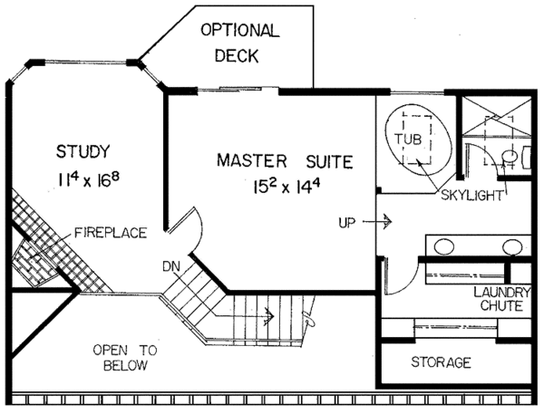 House Plan Design - Country Floor Plan - Upper Floor Plan #60-783