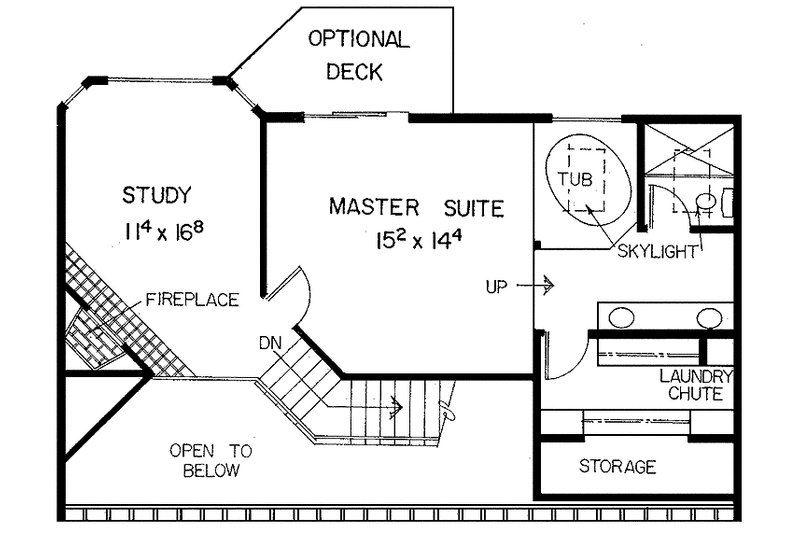 Home Plan - Floor Plan - Upper Floor for Country House Plan #60-783 - 3 bed, 2.5 bath
