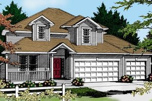 Traditional Exterior - Front Elevation Plan #100-226