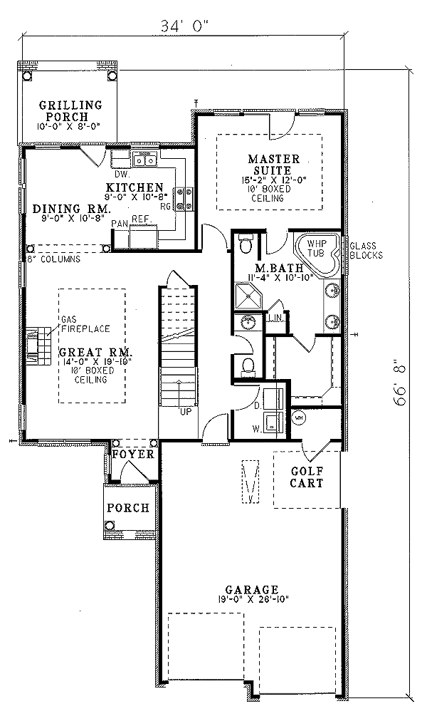 Traditional Floor Plan - Main Floor Plan #17-260