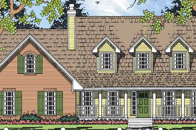 Dream House Plan - Country Exterior - Front Elevation Plan #42-694