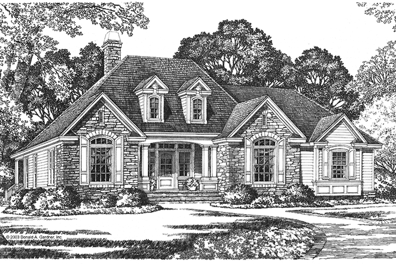 House Plan Design - Country Exterior - Front Elevation Plan #929-86