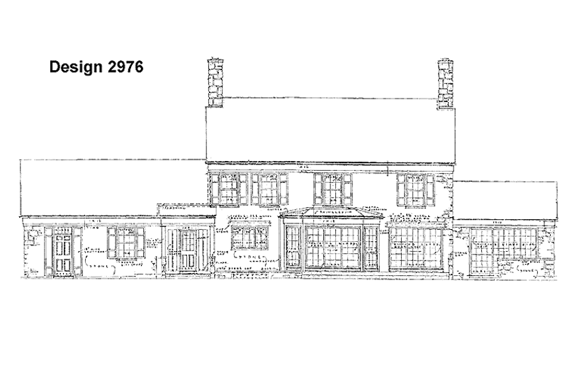 Dream House Plan - Exterior - Rear Elevation for Classical House Plan #72-806 - 3 bed, 2.5 bath