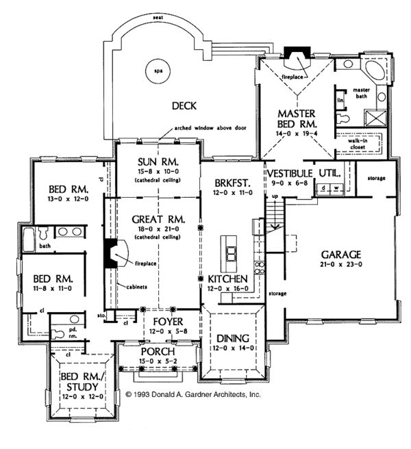 Country Floor Plan - Main Floor Plan #929-153