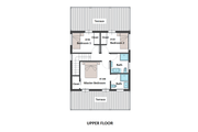 Contemporary Style House Plan - 3 Beds 3 Baths 2164 Sq/Ft Plan #542-23 