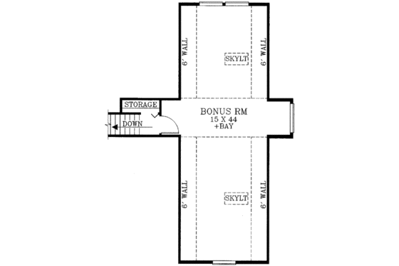 Floor Plan - Other Floor for Traditional House Plan #53-343 - 3 bed, 2.5 bath