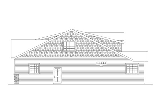 Exterior - Other Elevation 1 for Bungalow House Plan #124-1436 - 3 bed, 3 bath