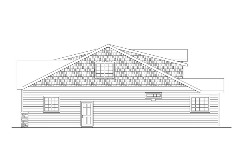 Architectural House Design - Exterior - Other Elevation 1 for Bungalow House Plan #124-1436 - 3 bed, 3 bath