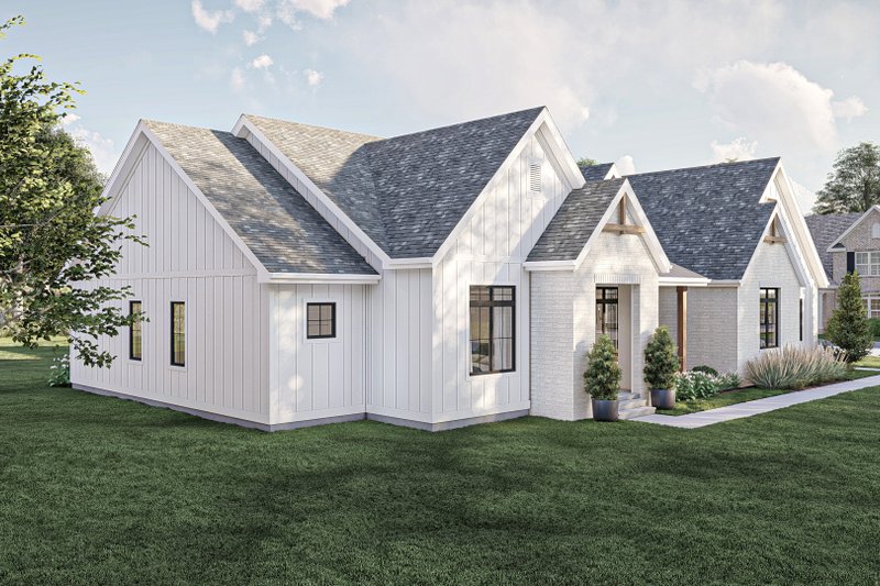 House Blueprint - Exterior - Other Elevation 1 for Farmhouse House Plan #455-664 - 4 bed, 2.5 bath