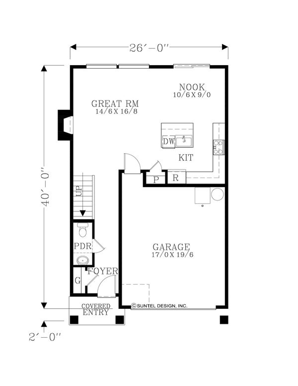 Craftsman Floor Plan - Upper Floor Plan #53-645