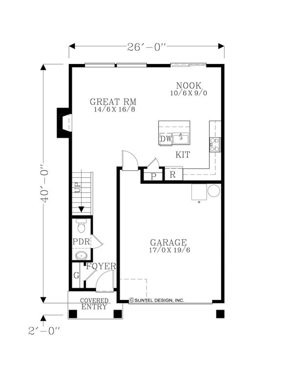 Modern Floor Plan - Upper Floor Plan #53-645
