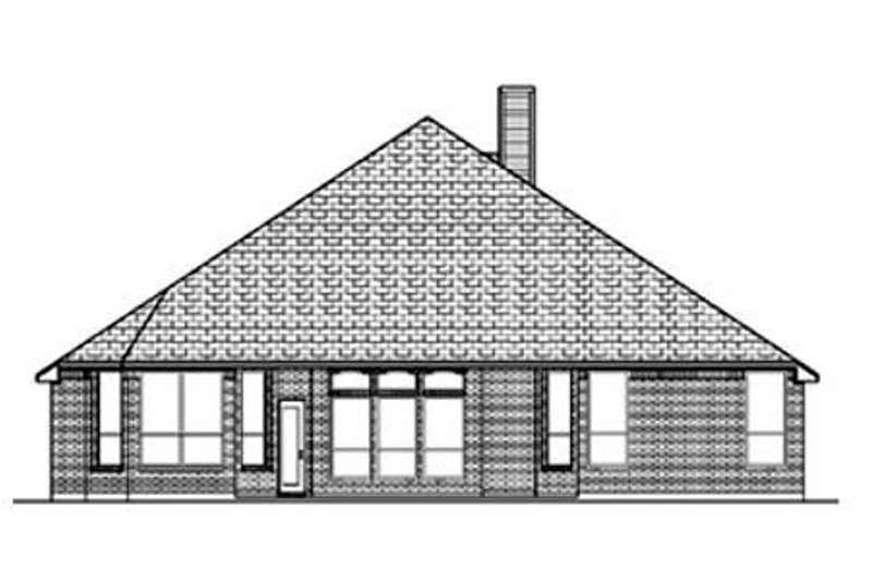 Dream House Plan - Exterior - Rear Elevation for Traditional House Plan #84-358 - 3 bed, 2 bath