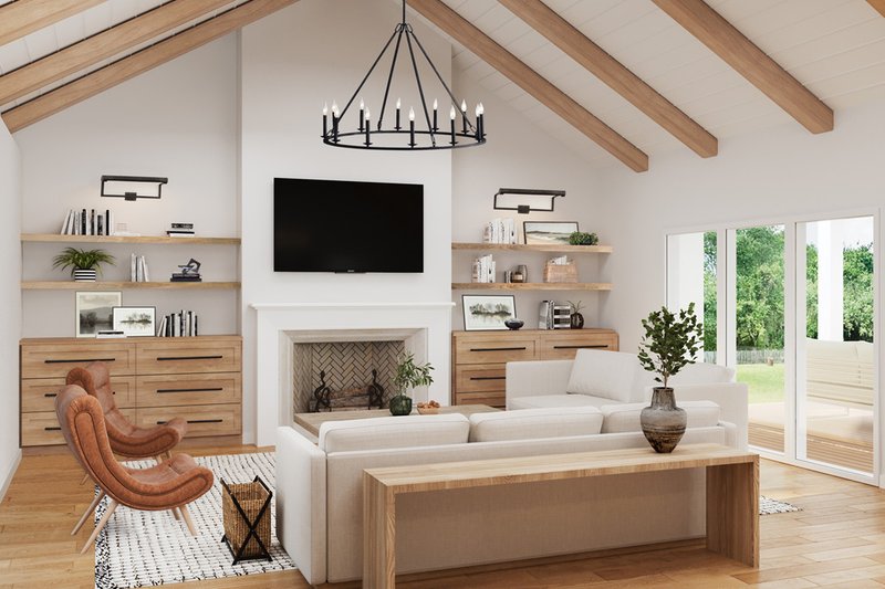 Architectural House Design - Interior - Family Room for European House Plan #119-441 - 3 bed, 3.5 bath