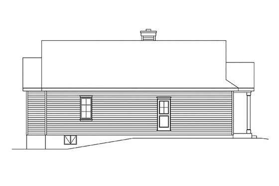 Exterior - Other Elevation 1 for Ranch House Plan #22-615 - 3 bed, 2 bath
