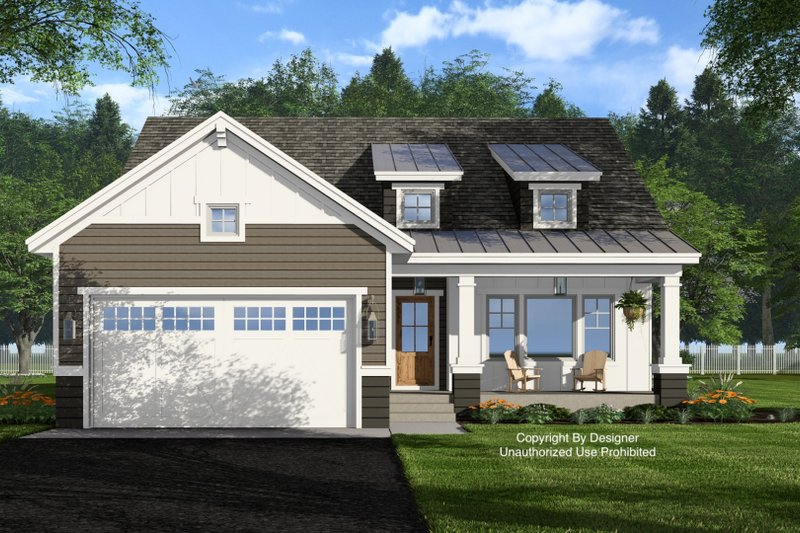 Home Plan - Bungalow Exterior - Front Elevation Plan #51-1399