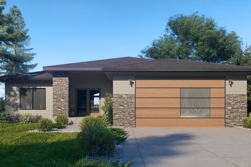 Architectural House Design - Traditional Exterior - Front Elevation Plan #1066-122