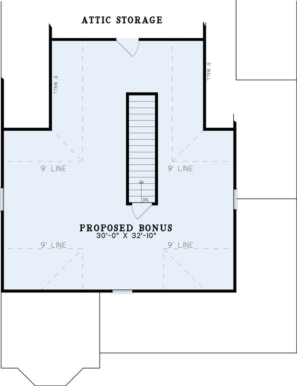 Country Floor Plan - Upper Floor Plan #17-1031