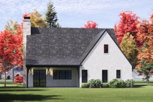 Exterior - Rear Elevation for Tudor House Plan #1096-174 - 4 bed, 3.5 bath