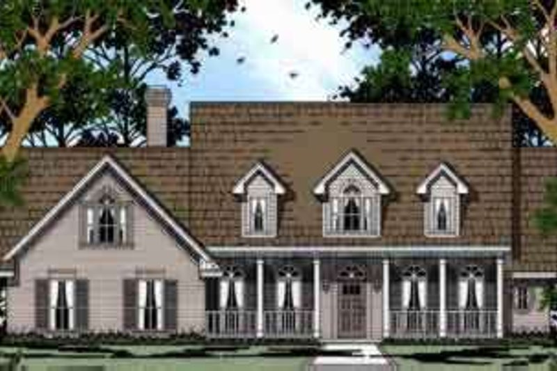 Country Style House Plan - 4 Beds 2 Baths 2225 Sq/Ft Plan #42-339
