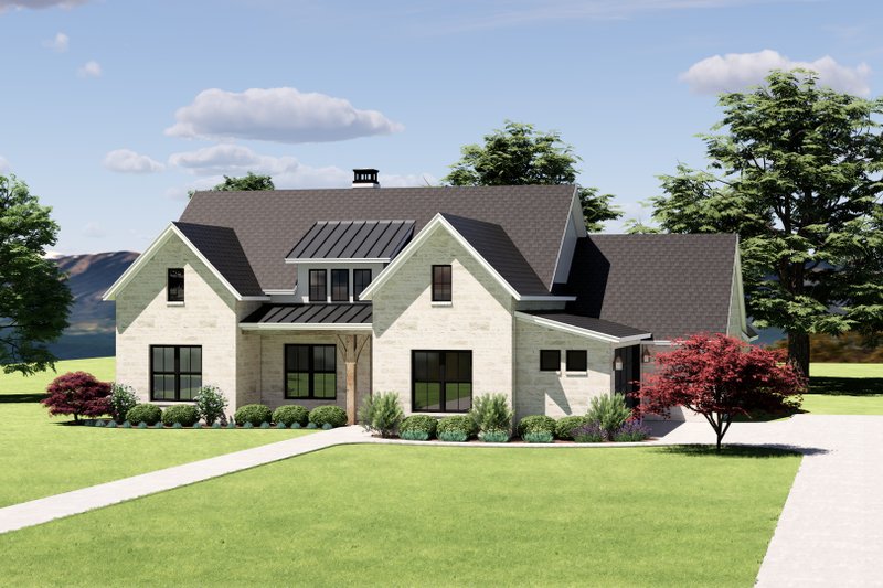 Country Style House Plan - 4 Beds 3 Baths 2646 Sq/Ft Plan #1096-69 ...