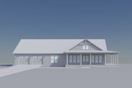 Exterior - Front Elevation 10 for Barndominium House Plan #430-416 - 3 bed, 2.5 bath