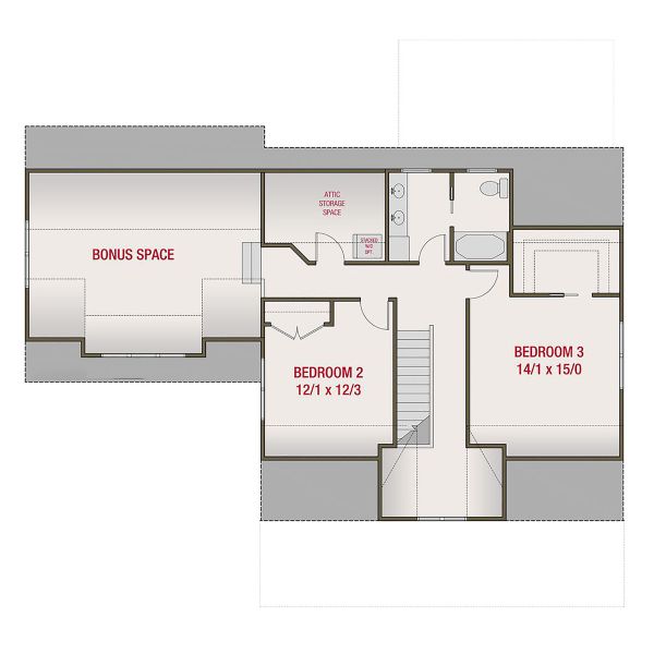 Dream House Plan - Farmhouse Floor Plan - Upper Floor Plan #461-72