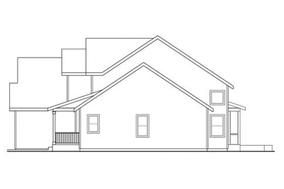 Exterior - Other Elevation 1 for Craftsman House Plan #124-836 - 4 bed, 2.5 bath