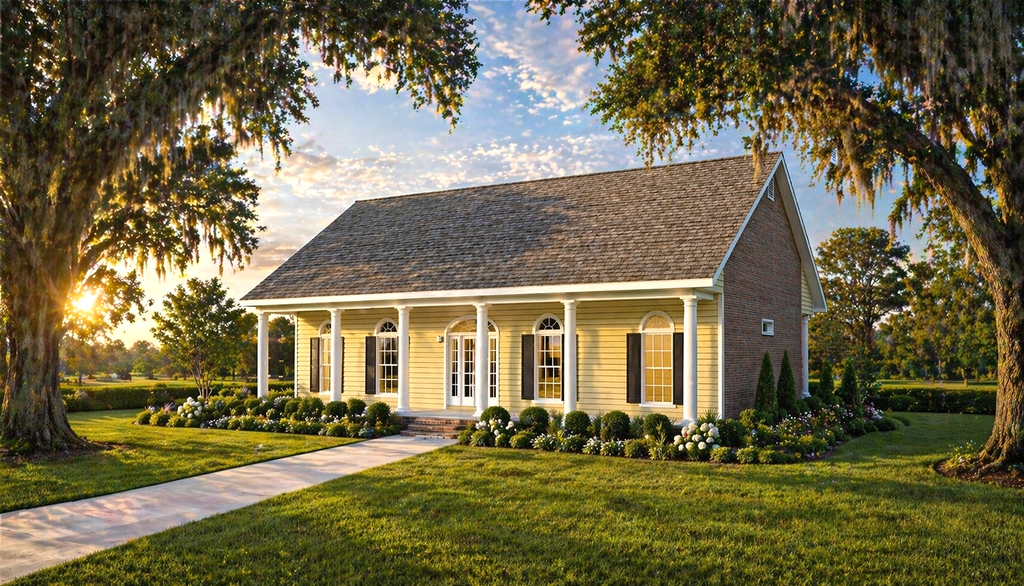 Exterior - Front Elevation 2 for Country House Plan #44-176 - 3 bed, 2 bath