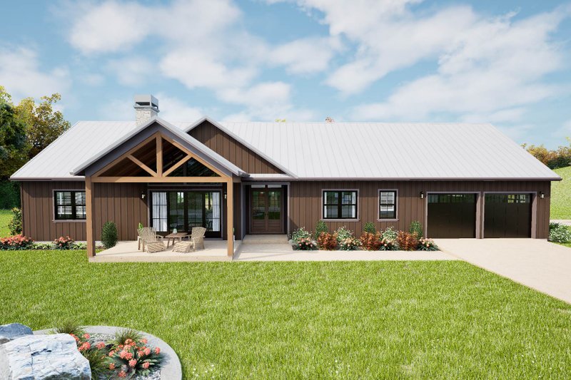Home Plan - Barndominium Exterior - Front Elevation Plan #48-1200