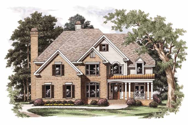 Home Plan - Colonial Exterior - Front Elevation Plan #927-699