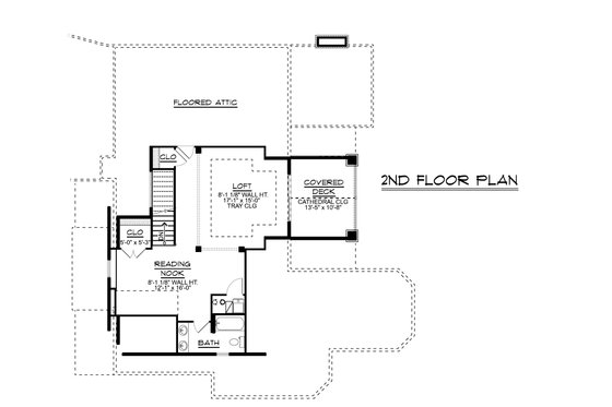 Floor Plan - Upper Floor for Ranch House Plan #1064-89 - 2 bed, 3.5 bath