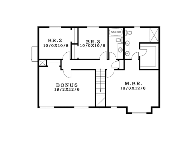 Dream House Plan - Craftsman Floor Plan - Upper Floor Plan #943-26
