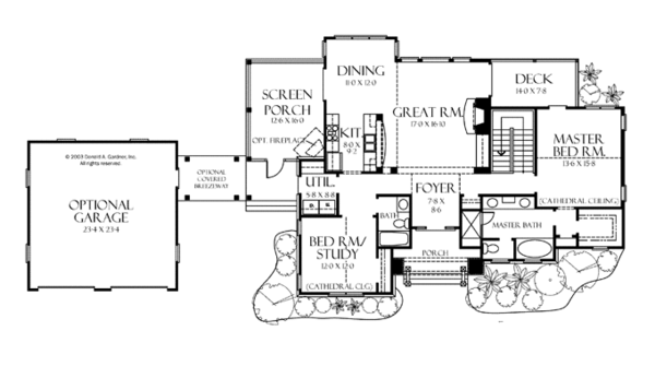 European Floor Plan - Main Floor Plan #929-891