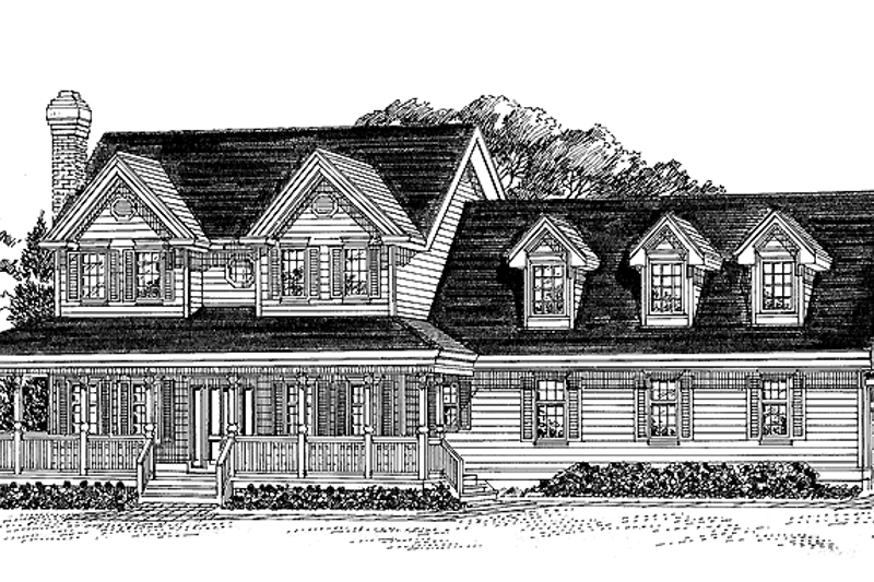 Architectural House Design - Victorian Exterior - Front Elevation Plan #47-932