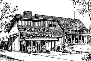 Contemporary Exterior - Front Elevation Plan #60-779