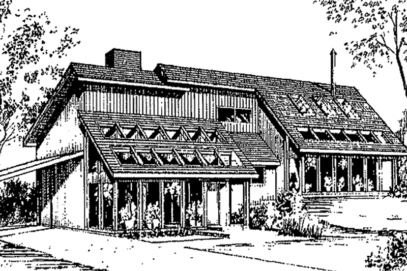 House Plan Design - Contemporary Exterior - Front Elevation Plan #60-779
