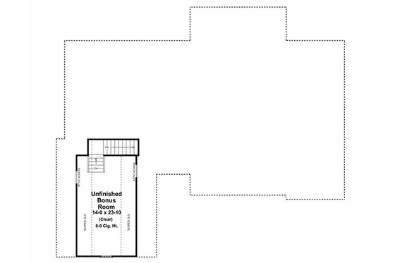 Floor Plan - Other Floor for Southern House Plan #21-218 - 3 bed, 2.5 bath