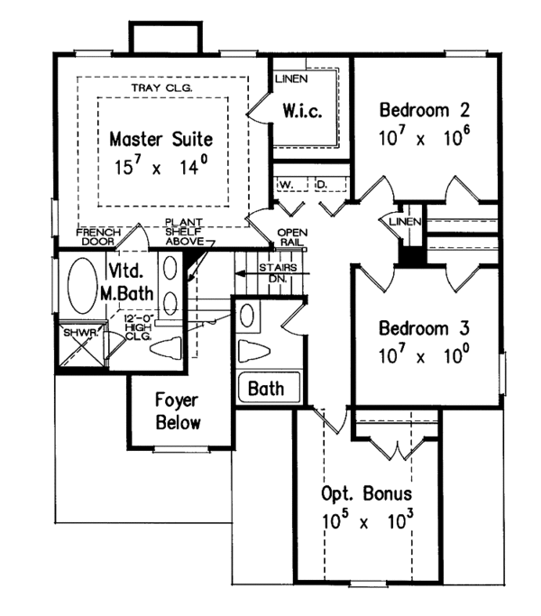 Dream House Plan - Country Floor Plan - Upper Floor Plan #927-711