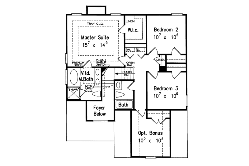 Home Plan - Floor Plan - Upper Floor for Country House Plan #927-711 - 3 bed, 2.5 bath