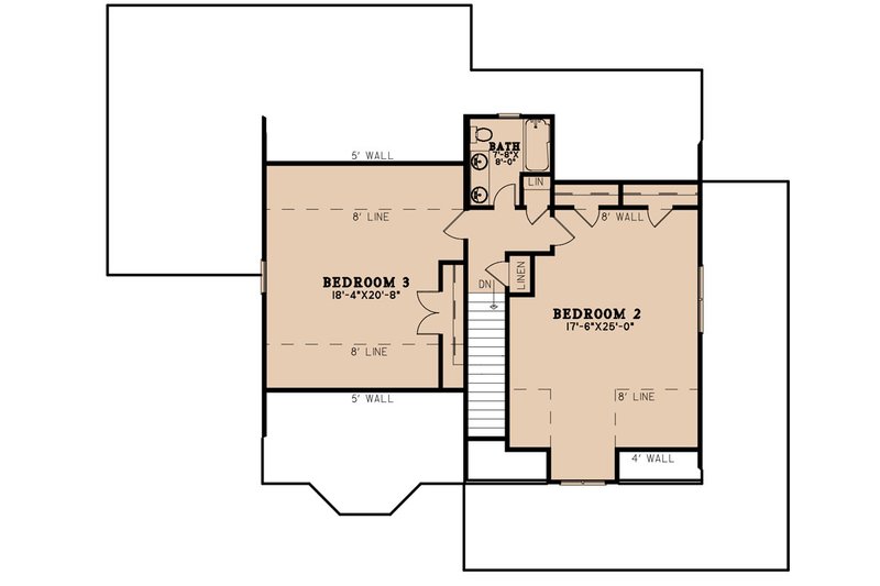 Dream House Plan - Floor Plan - Upper Floor for Craftsman House Plan #923-240 - 3 bed, 2.5 bath