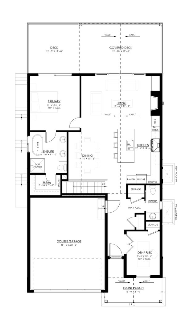 Architectural House Design - Cottage Floor Plan - Main Floor Plan #1114-60